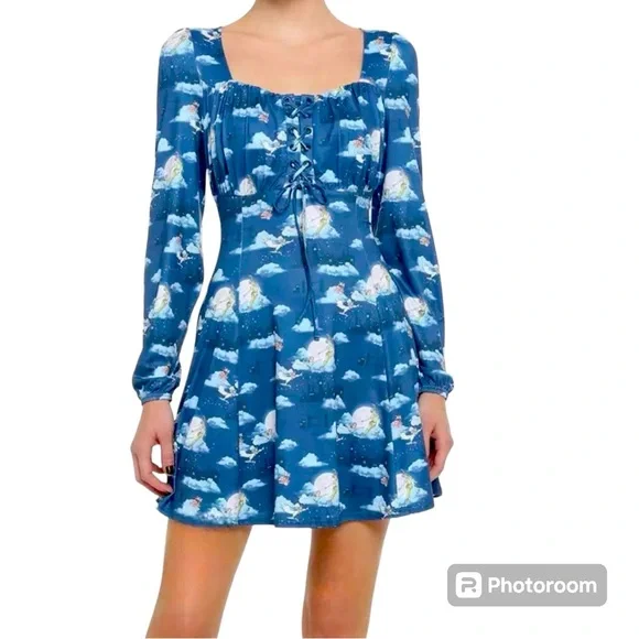 Her Universe | Dresses | Disney Peter Pan And Tinkerbell London Sky Dress | Poshmark Her Universe | Dresses | Disney Peter Pan And Tinkerbell London Sky Dress | Poshmark